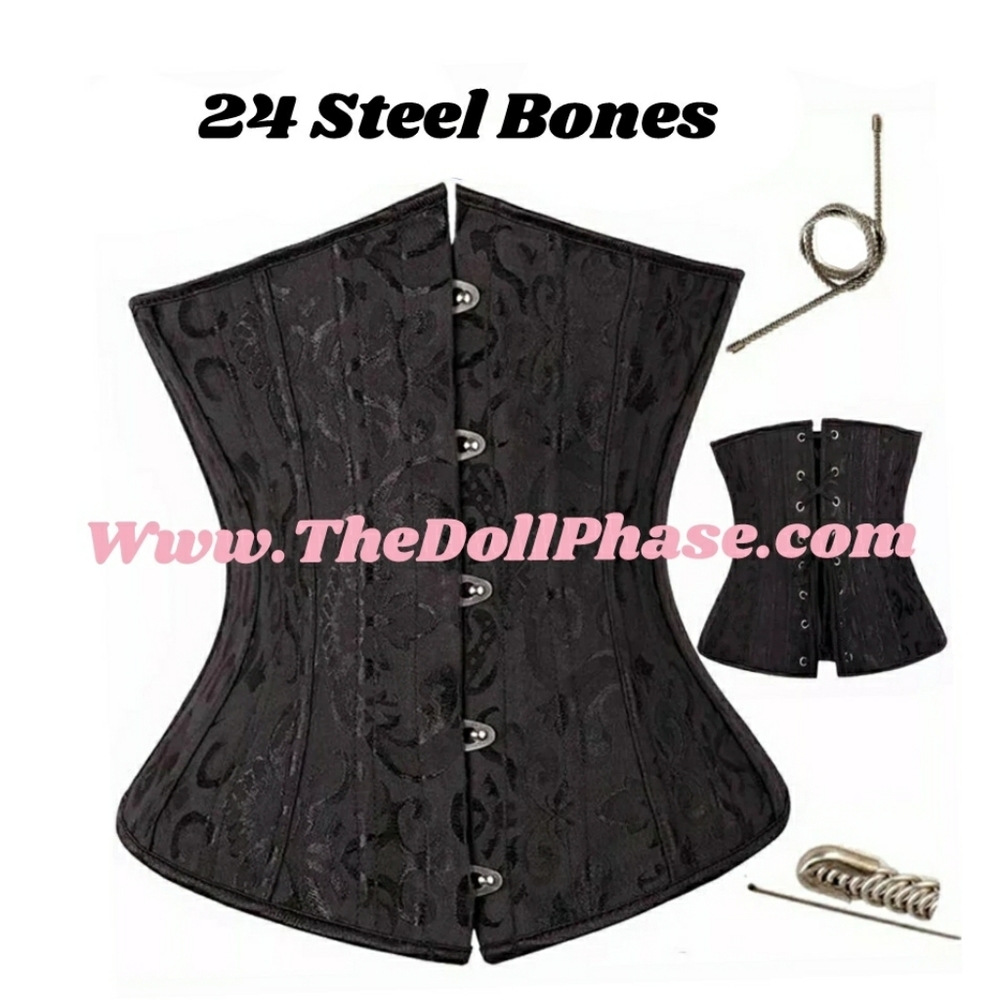 24 Steel Boned Underbust Laced Corset
